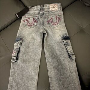 True Religion girl, kid flare, jeans, open, boot cut jeans